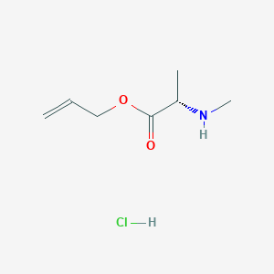 molecular formula C7H14ClNO2 B14060621 N-methyl-L-alanine Allyl Ester Hydrochloride 