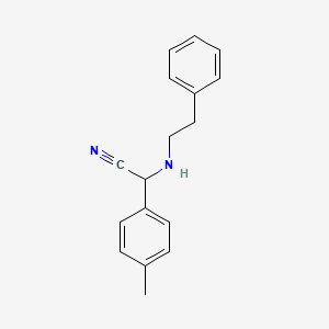 B1406063 2-(Phenethylamino)-2-(p-tolyl)acetonitrile CAS No. 1018502-89-0