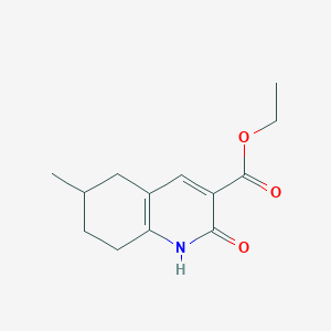 molecular formula C13H17NO3 B1406064 Ethyl 6-methyl-2-oxo-1,2,5,6,7,8-hexahydroquinoline-3-carboxylate CAS No. 1797228-87-5