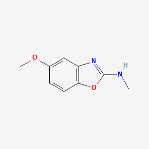 molecular formula C9H10N2O2 B1406068 5-Methoxy-N-methyl-1,3-benzoxazol-2-amine CAS No. 1267987-80-3