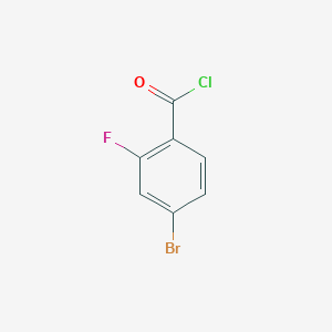molecular formula C7H3BrClFO B140607 4-溴-2-氟苯甲酰氯 CAS No. 151982-51-3