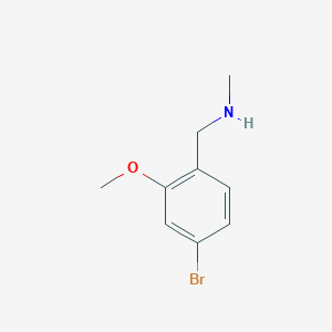 molecular formula C9H12BrNO B1406070 [(4-Bromo-2-methoxyphenyl)methyl](methyl)amine CAS No. 1095097-41-8
