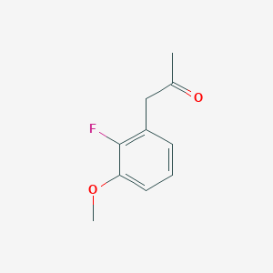 molecular formula C10H11FO2 B14060705 1-(2-Fluoro-3-methoxy-phenyl)-propan-2-one 