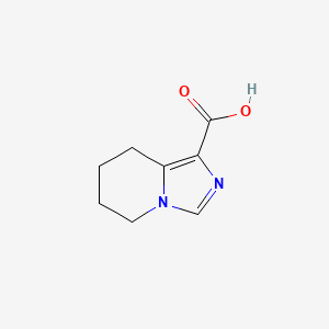 molecular formula C8H10N2O2 B1406071 5H,6H,7H,8H-imidazo[1,5-a]pyridine-1-carboxylic acid CAS No. 1520287-70-0