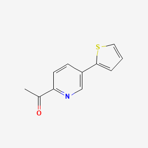 1-(5-(Thiophen-2-yl)pyridin-2-yl)ethanone