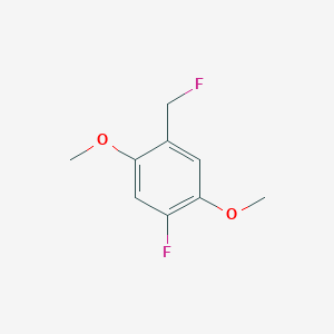 molecular formula C9H10F2O2 B14060736 1,4-Dimethoxy-2-fluoro-5-(fluoromethyl)benzene 