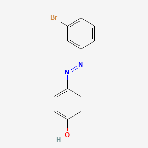 molecular formula C12H9BrN2O B14060750 Phenol, 4-[2-(3-bromophenyl)diazenyl]- CAS No. 10242-48-5
