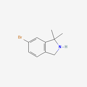 molecular formula C10H12BrN B1406079 5-Bromo-3,3-dimethyl-1,2-dihydroisoindole CAS No. 1368153-67-6