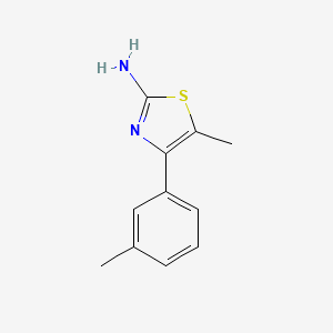 molecular formula C11H12N2S B1406084 5-Methyl-4-m-tolylthiazol-2-ylamine CAS No. 16942-67-9