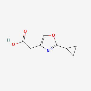 2-(2-Cyclopropyloxazol-4-yl)acetic acid