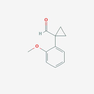 molecular formula C11H12O2 B1406088 1-(2-Methoxyphenyl)cyclopropanecarbaldehyde CAS No. 1083396-47-7