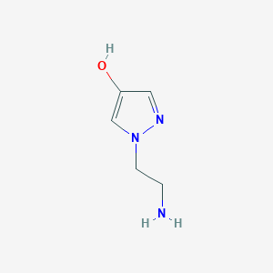 molecular formula C5H9N3O B1406090 1-(2-Aminoethyl)-1H-pyrazol-4-ol CAS No. 1367992-76-4