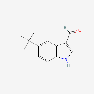 molecular formula C13H15NO B1406092 5-(tert-Butyl)-1H-indole-3-carbaldehyde CAS No. 1369055-82-2