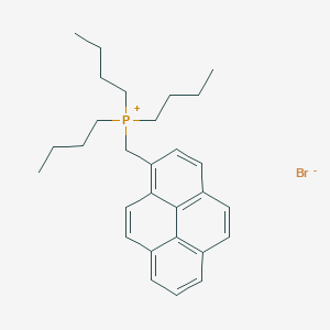 molecular formula C29H38BrP B14060996 Tributyl[(pyren-1-yl)methyl]phosphanium bromide CAS No. 101363-28-4
