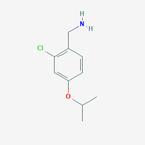 molecular formula C10H14ClNO B1406100 2-Chloro-4-isopropoxy-benzylamine CAS No. 1072065-14-5