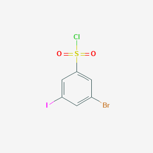 molecular formula C6H3BrClIO2S B14061010 3-Bromo-5-iodobenzenesulfonyl chloride 