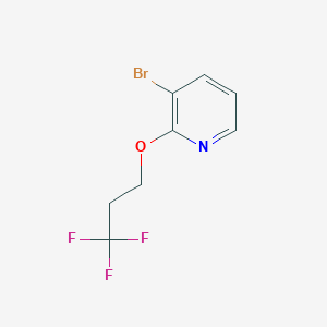 molecular formula C8H7BrF3NO B1406113 3-Bromo-2-(3,3,3-trifluoropropoxy)pyridine CAS No. 1550984-34-3