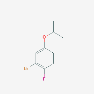 molecular formula C9H10BrFO B1406121 2-Bromo-1-fluoro-4-(propan-2-yloxy)benzene CAS No. 1369935-93-2