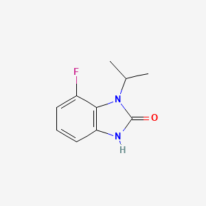 molecular formula C10H11FN2O B1406125 7-Fluoro-1-isopropyl-1H-benzo[d]imidazol-2(3H)-one CAS No. 1418277-48-1