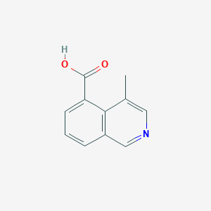 molecular formula C11H9NO2 B1406128 4-甲基异喹啉-5-羧酸 CAS No. 1337881-60-3
