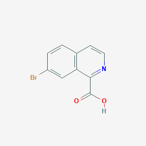 molecular formula C10H6BrNO2 B1406129 7-溴异喹啉-1-羧酸 CAS No. 1256833-95-0