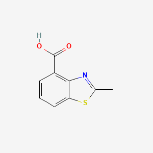 molecular formula C9H7NO2S B1406130 2-Methylbenzothiazole-4-carboxylic acid CAS No. 1261595-76-9
