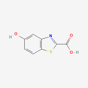 molecular formula C8H5NO3S B1406134 5-Hydroxybenzothiazole-2-carboxylic acid CAS No. 1261809-89-5