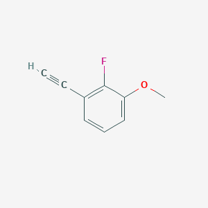 molecular formula C9H7FO B1406142 1-Ethynyl-2-fluoro-3-methoxybenzene CAS No. 1402353-80-3