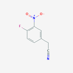 molecular formula C8H5FN2O2 B140615 4-Fluoro-3-nitrophenylacetonitrile CAS No. 157662-77-6