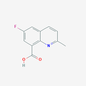 molecular formula C11H8FNO2 B1406150 6-Fluoro-2-methylquinoline-8-carboxylic acid CAS No. 1515306-50-9