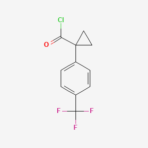 1-[4-(Trifluoromethyl)phenyl]cyclopropanecarbonyl chloride
