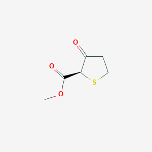molecular formula C6H8O3S B14061617 methyl (2R)-3-oxothiolane-2-carboxylate 