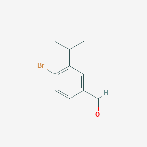 molecular formula C10H11BrO B14061687 4-Bromo-3-isopropylbenzaldehyde 