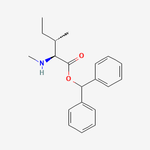 molecular formula C20H25NO2 B14061762 N-methyl-L-isoleucine benzhydryl ester 