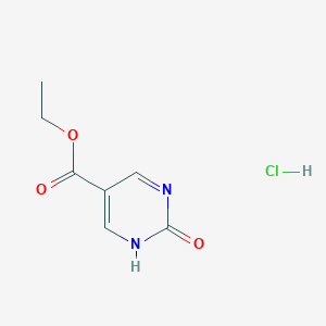 molecular formula C7H9ClN2O3 B14061786 ethyl 2-oxo-1H-pyrimidine-5-carboxylate;hydrochloride 