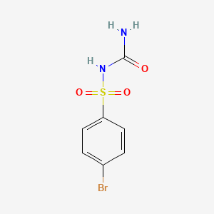 molecular formula C7H7BrN2O3S B14061829 N-(Aminocarbonyl)-4-bromobenzenesulfonamide CAS No. 35207-09-1