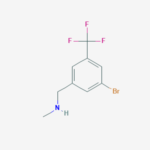 {[3-Bromo-5-(trifluoromethyl)phenyl]methyl}(methyl)amine