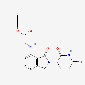 molecular formula C19H23N3O5 B14061921 Tert-butyl (2-(2,6-dioxopiperidin-3-yl)-3-oxoisoindolin-4-yl)glycinate 