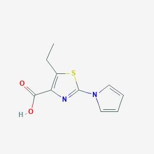 5-ethyl-2-(1H-pyrrol-1-yl)-1,3-thiazole-4-carboxylic acid