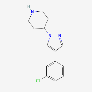4-[4-(3-Chlorophenyl)-pyrazol-1-yl]-piperidine