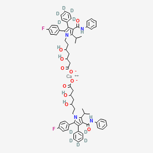 molecular formula C66H68CaF2N4O10 B14062029 Calcium;7-[2-(4-fluorophenyl)-3-(2,3,4,5,6-pentadeuteriophenyl)-4-(phenylcarbamoyl)-5-propan-2-ylpyrrol-1-yl]-3,5-dihydroxyheptanoate 