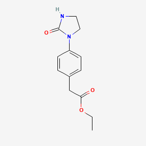 molecular formula C13H16N2O3 B1406206 Ethyl [4-(2-oxoimidazolidin-1-yl)phenyl]acetate CAS No. 1512734-66-5