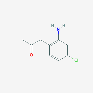 molecular formula C9H10ClNO B14062080 1-(2-Amino-4-chlorophenyl)propan-2-one 