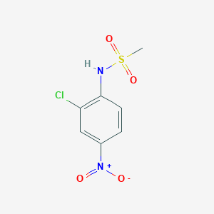 molecular formula C7H7ClN2O4S B14062108 N-(2-chloro-4-nitrophenyl)methanesulfonamide CAS No. 57164-95-1