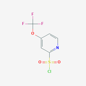 molecular formula C6H3ClF3NO3S B14062303 4-(Trifluoromethoxy)pyridine-2-sulfonyl chloride 