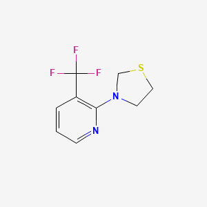 3-(3-(Trifluoromethyl)pyridin-2-yl)thiazolidine