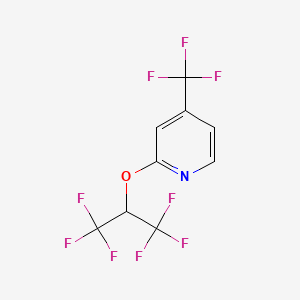 2-(1,1,1,3,3,3-Hexafluoropropan-2-yloxy)-4-(trifluoromethyl)pyridine