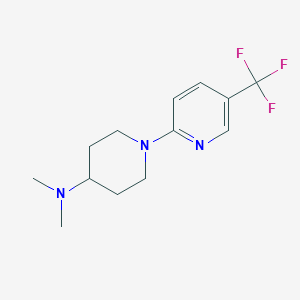 molecular formula C13H18F3N3 B1406247 N,N-Dimethyl-1-(5-(trifluoromethyl)pyridin-2-yl)piperidin-4-amine CAS No. 1774898-15-5