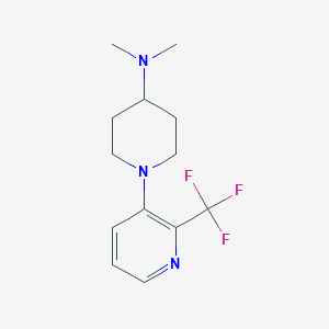 molecular formula C13H18F3N3 B1406251 N,N-Dimethyl-1-(2-(trifluoromethyl)pyridin-3-yl)piperidin-4-amine CAS No. 1779124-45-6