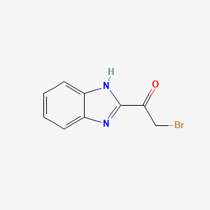 molecular formula C9H7BrN2O B14062532 Ethanone, 1-(1H-benzimidazol-2-yl)-2-bromo- CAS No. 10227-63-1